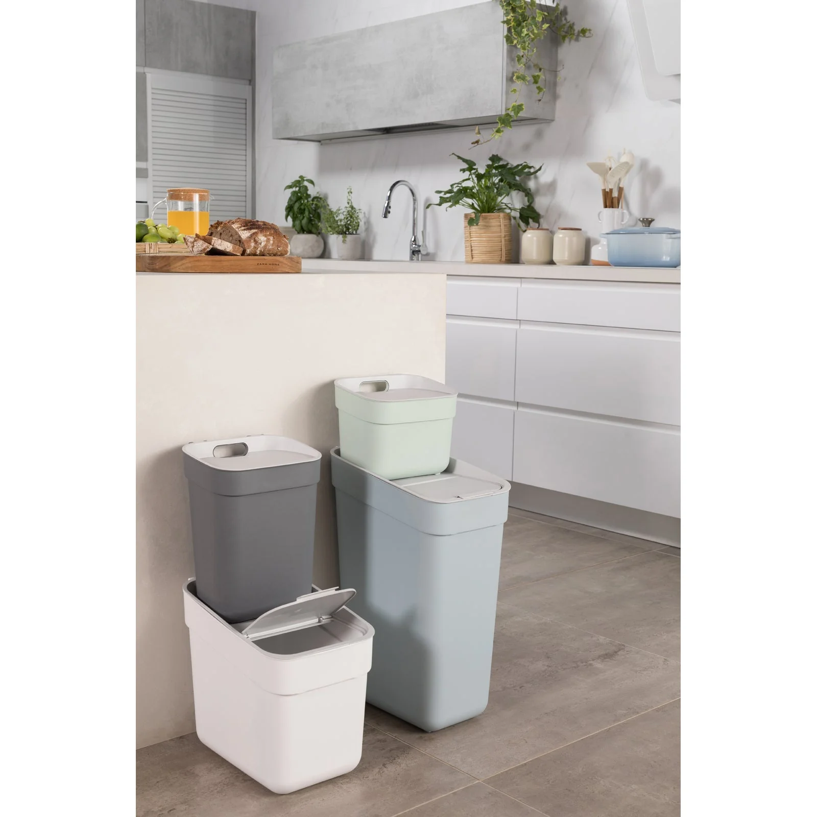 10L Ready to Collect Waste Separation Bin - Dark Grey - Image 13