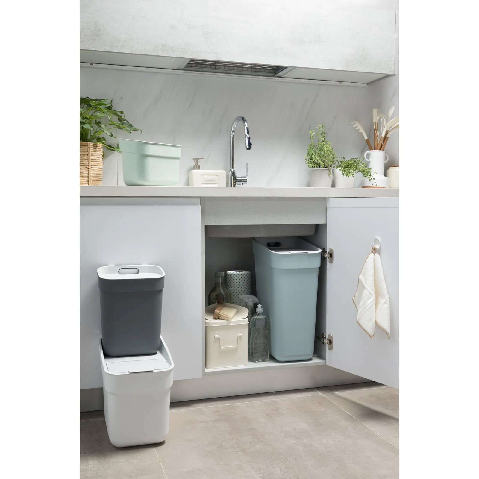 10L Ready to Collect Waste Separation Bin - Dark Grey - Image 15