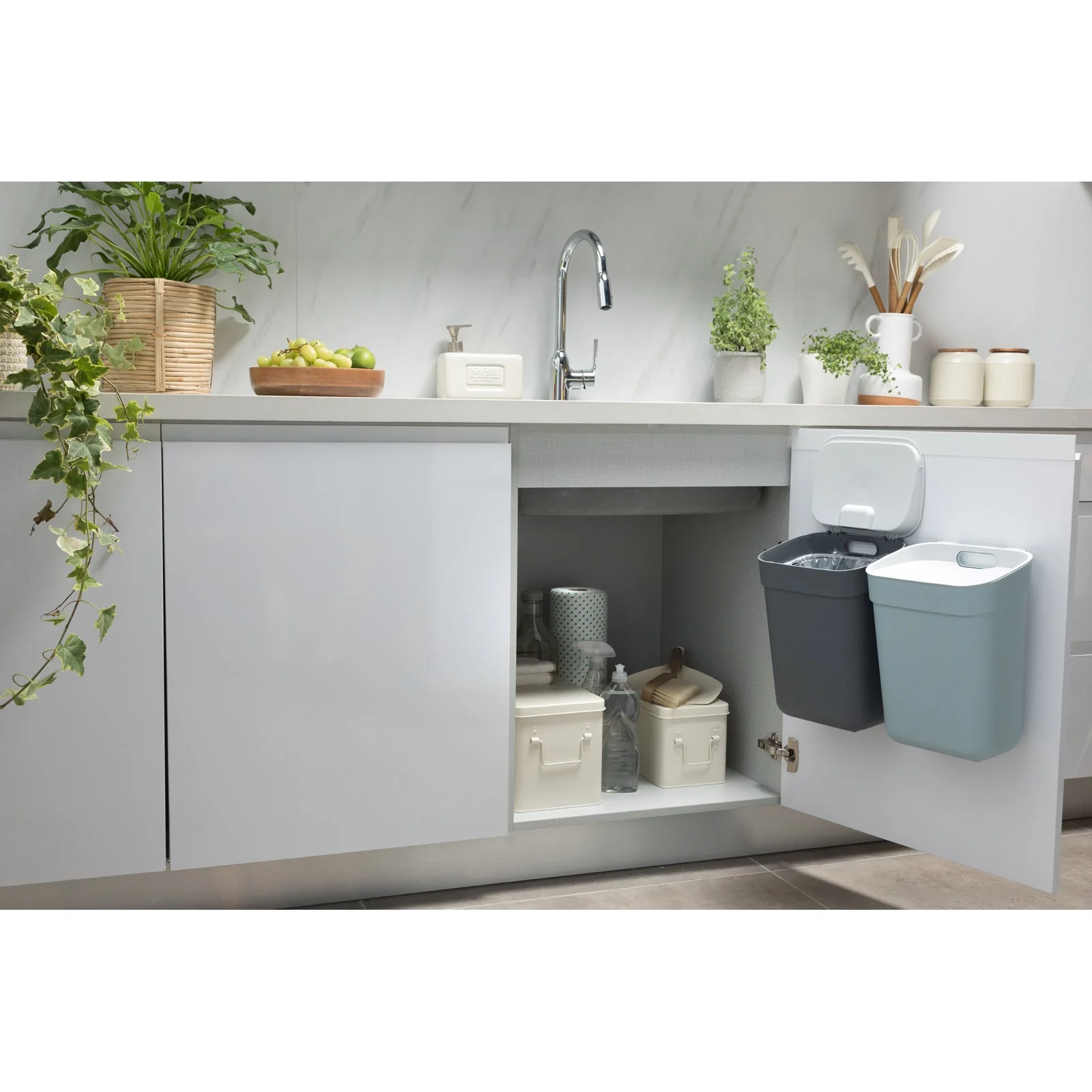 10L Ready to Collect Waste Separation Bin - Dark Grey - Image 18