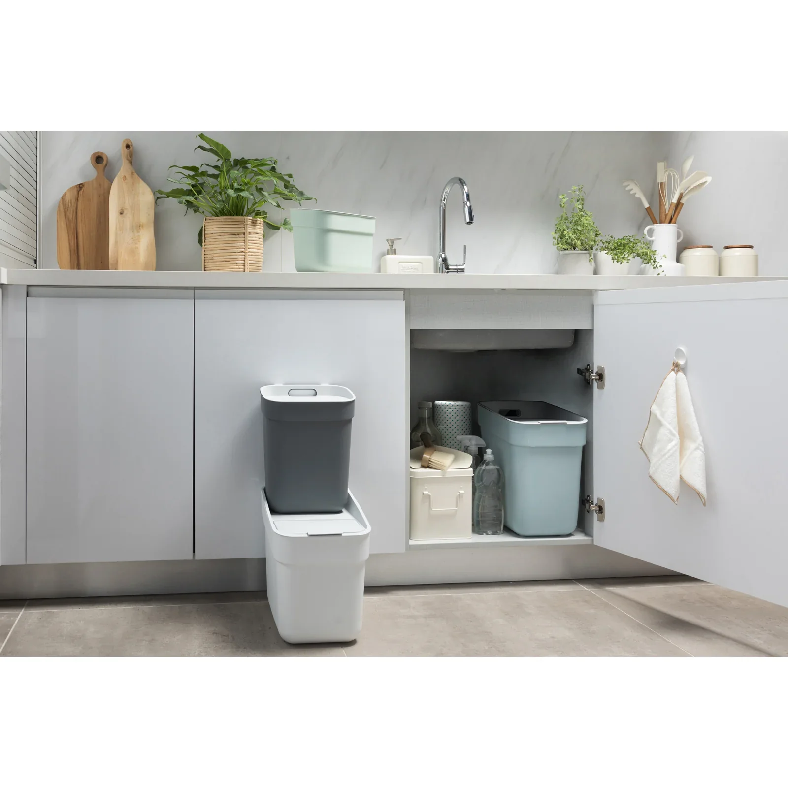 10L Ready to Collect Waste Separation Bin - Dark Grey - Image 20