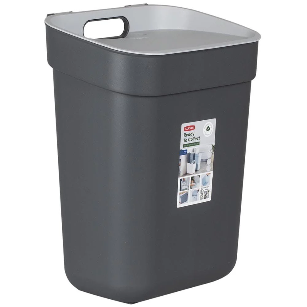10L Ready to Collect Waste Separation Bin - Dark Grey - Image 5