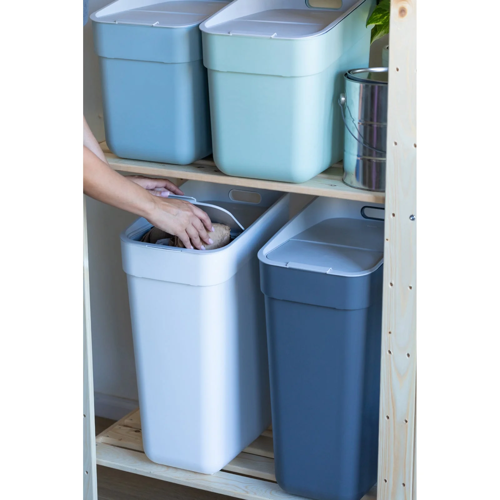 20L Ready to Collect Waste Separation Bin - Green - Image 12