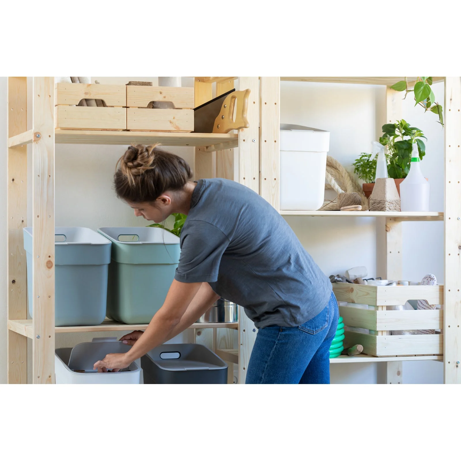 20L Ready to Collect Waste Separation Bin - Green - Image 18