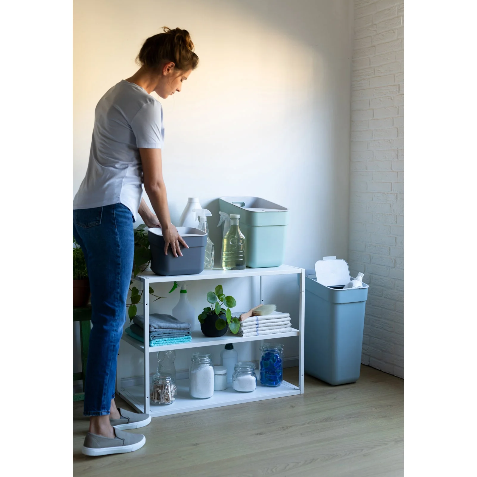 20L Ready to Collect Waste Separation Bin - Green - Image 26