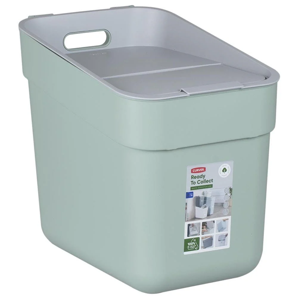 20L Ready to Collect Waste Separation Bin - Green - Image 3