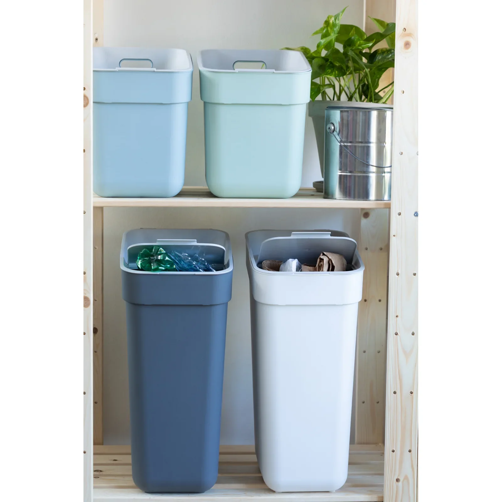 20L Ready to Collect Waste Separation Bin - Green - Image 32