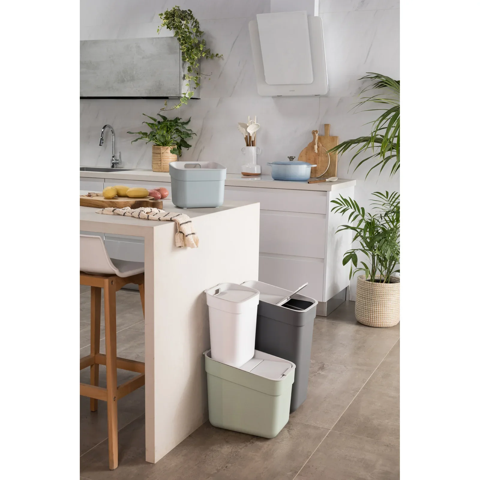 20L Ready to Collect Waste Separation Bin - Green - Image 36