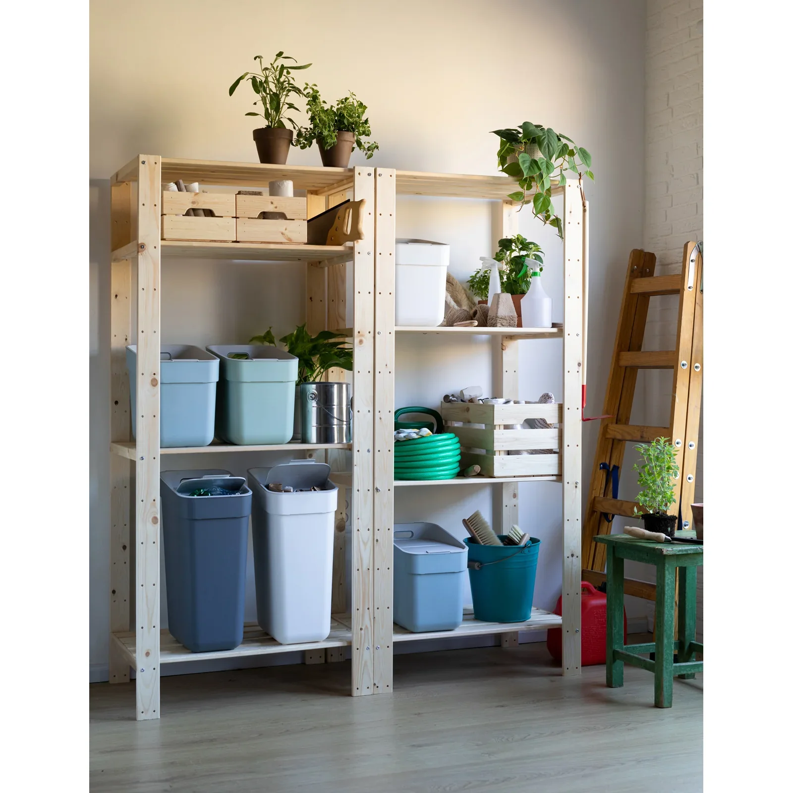 20L Ready to Collect Waste Separation Bin - Green - Image 38