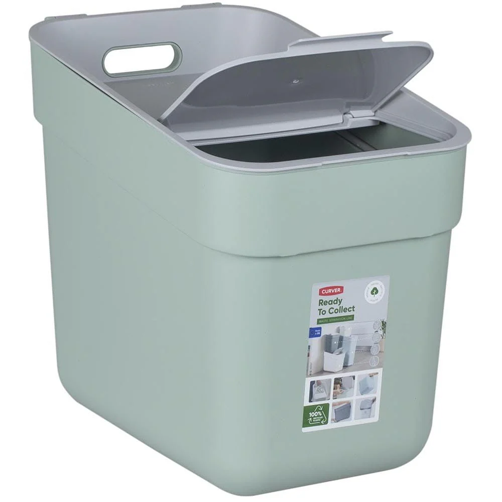 20L Ready to Collect Waste Separation Bin - Green - Image 4