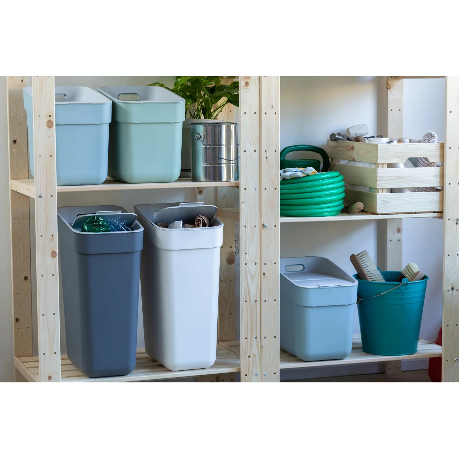 20L Ready to Collect Waste Separation Bin - Green - Image 42