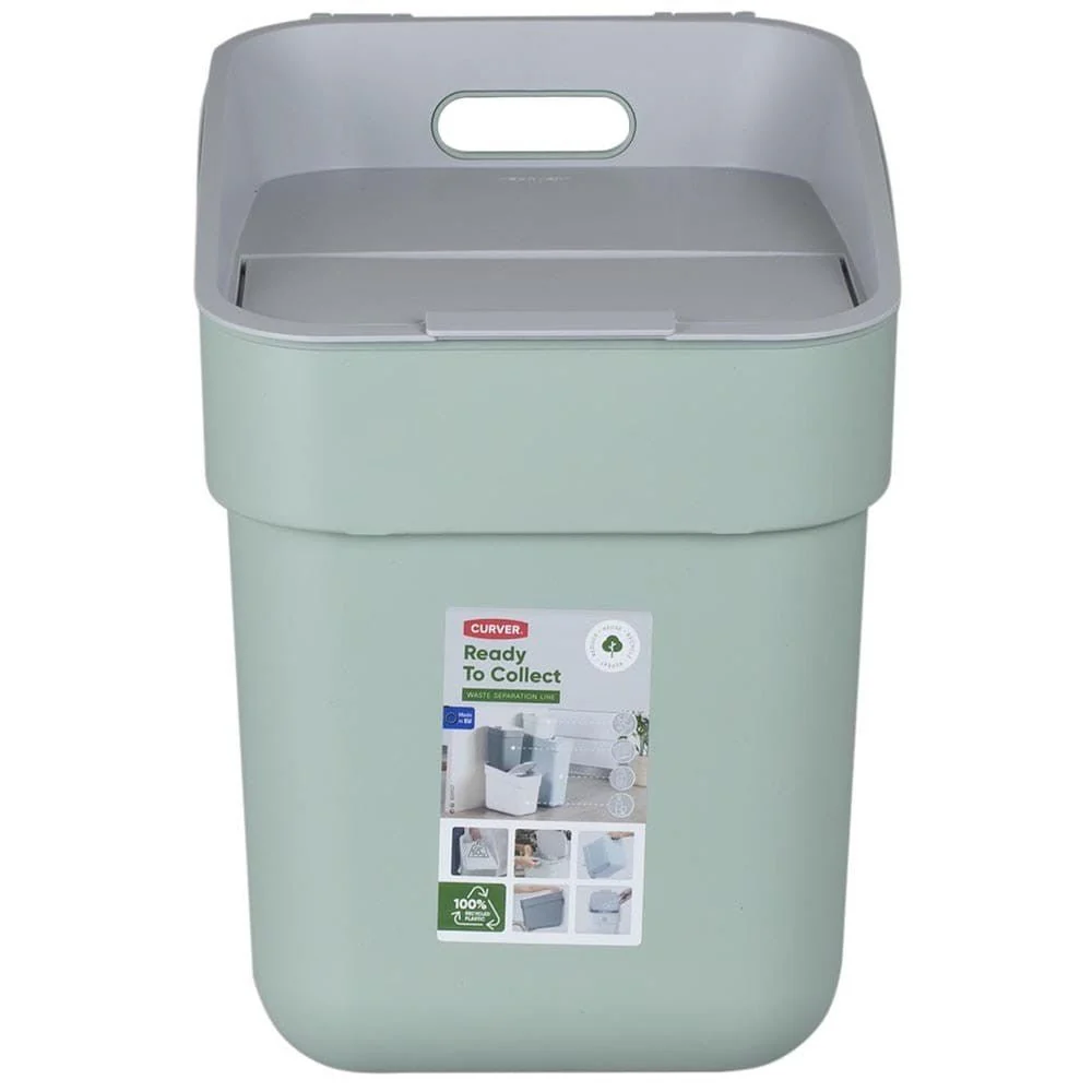 20L Ready to Collect Waste Separation Bin - Green - Image 5