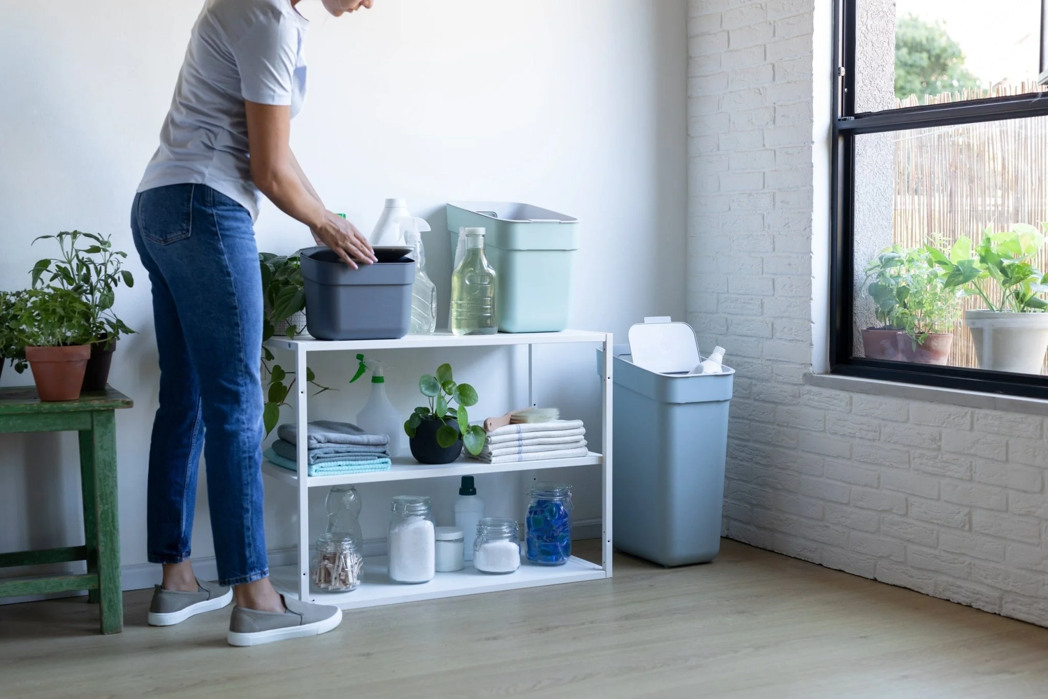 5L Ready to Collect Waste Separation Bin - Green - Image 14