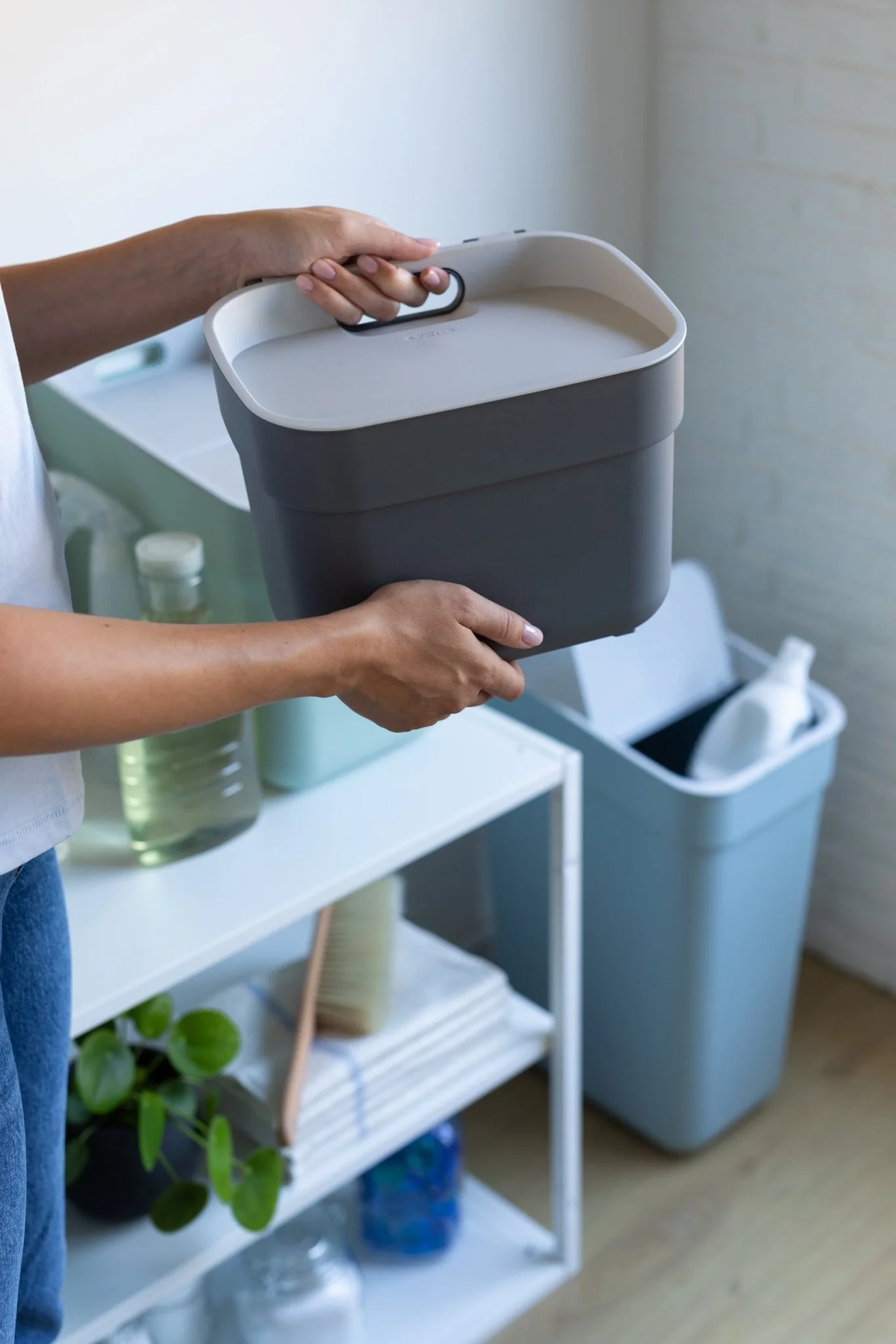 5L Ready to Collect Waste Separation Bin - Green - Image 16