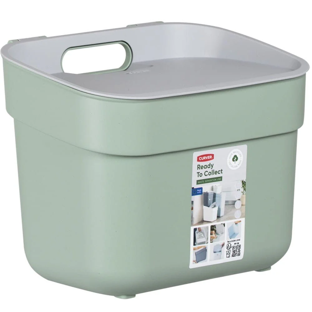 5L Ready to Collect Waste Separation Bin - Green - Image 3