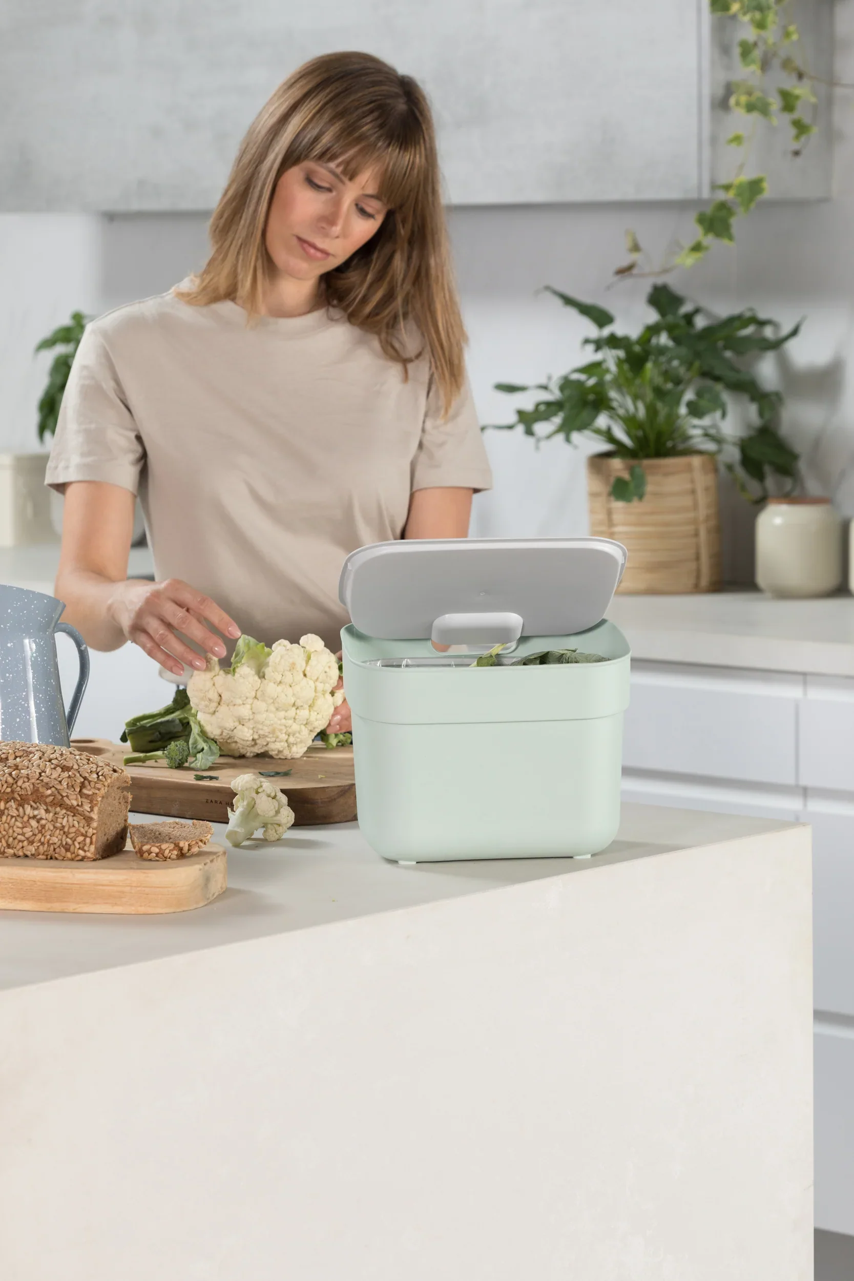 5L Ready to Collect Waste Separation Bin - Green - Image 32