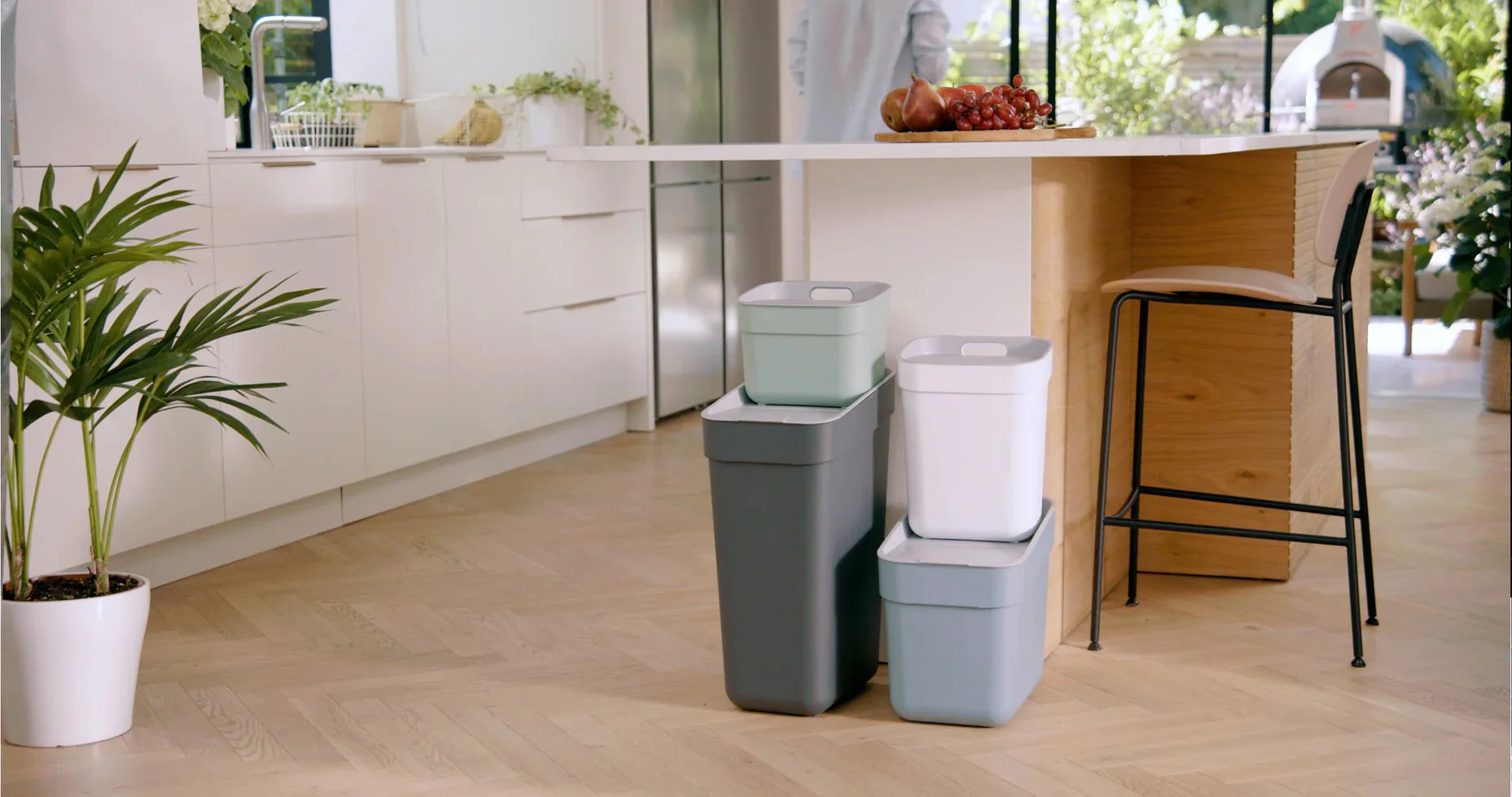 5L Ready to Collect Waste Separation Bin - Green - Image 37