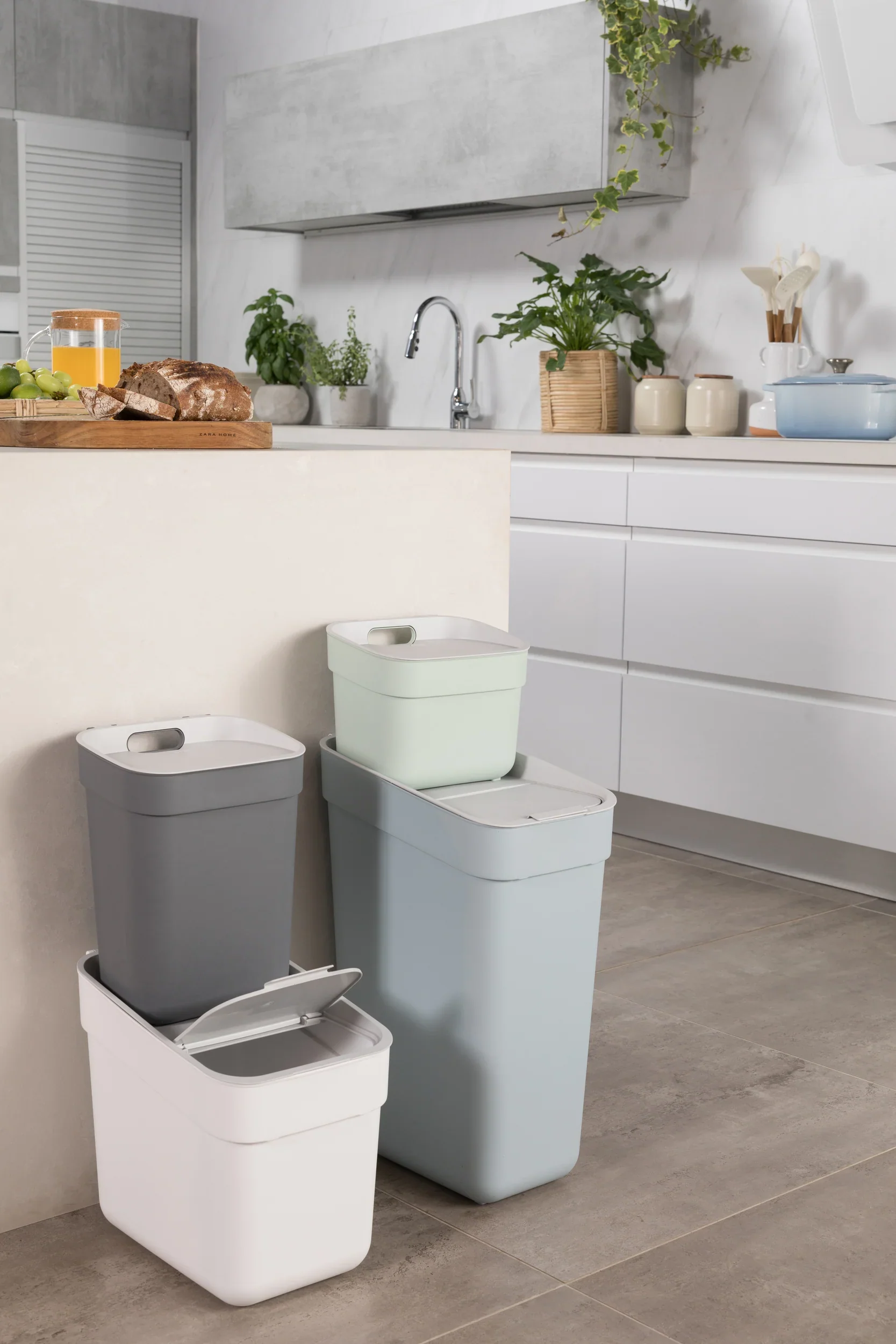 5L Ready to Collect Waste Separation Bin - Green - Image 39