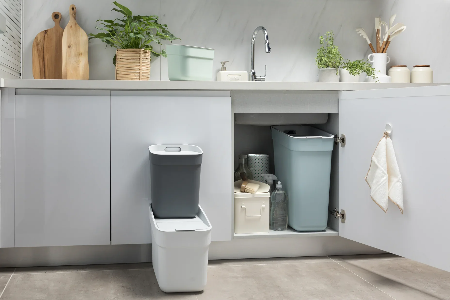 5L Ready to Collect Waste Separation Bin - Green - Image 40