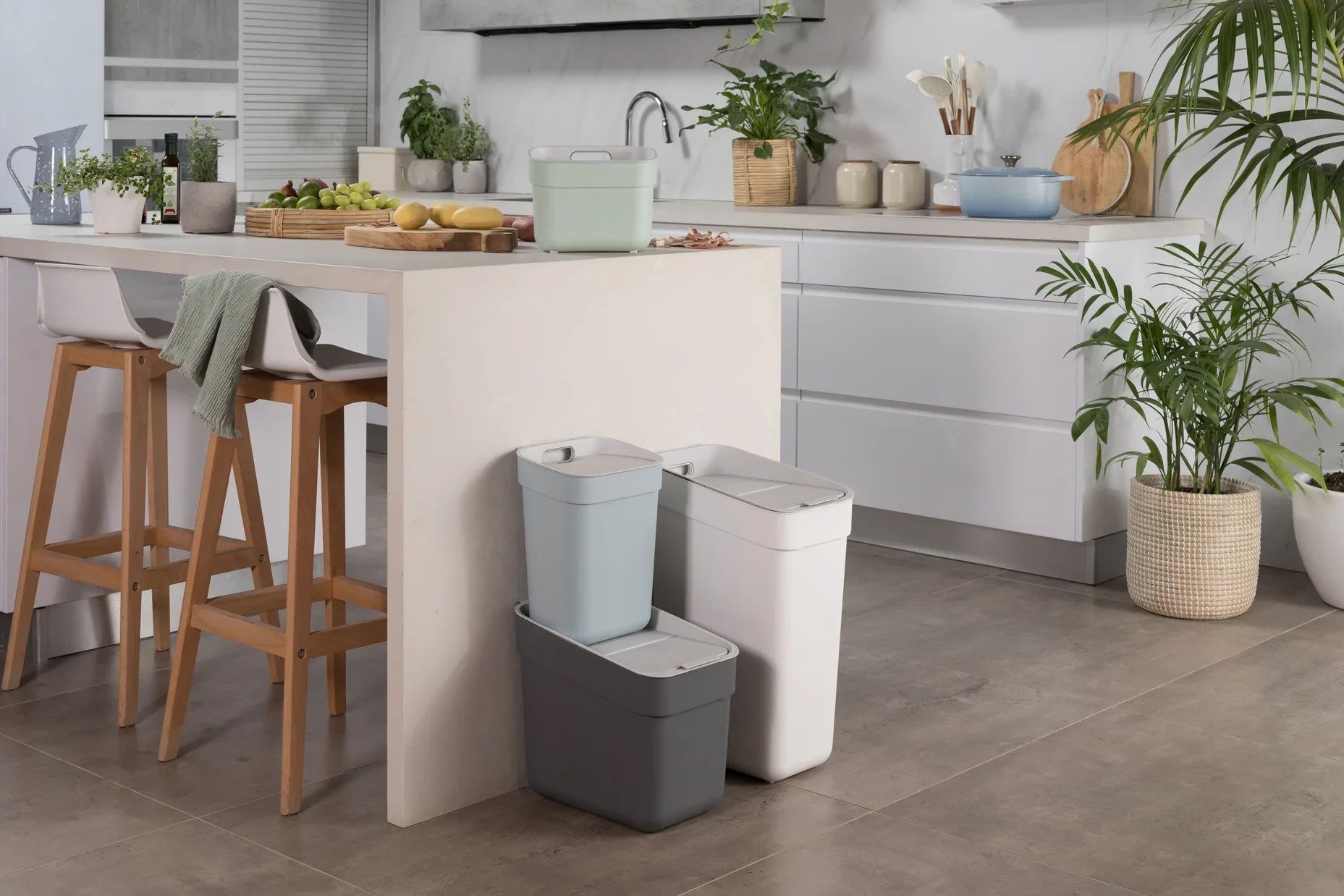 5L Ready to Collect Waste Separation Bin - Green - Image 42