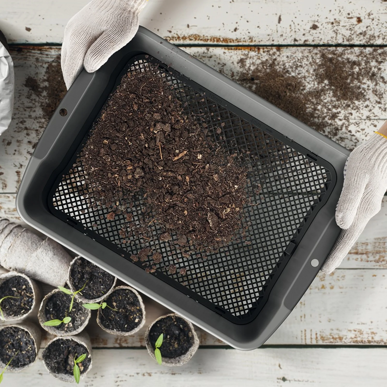 Adjustable Garden Sieve - Rectangle - Image 3