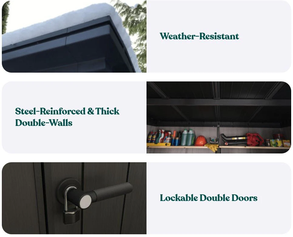 Keter Artisan 9 x 7 Garden Shed (2.8 x 2.2m) - CLEARANCE - Image 5