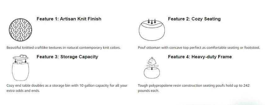 Keter Cozy Urban Balcony Set - White - Image 3