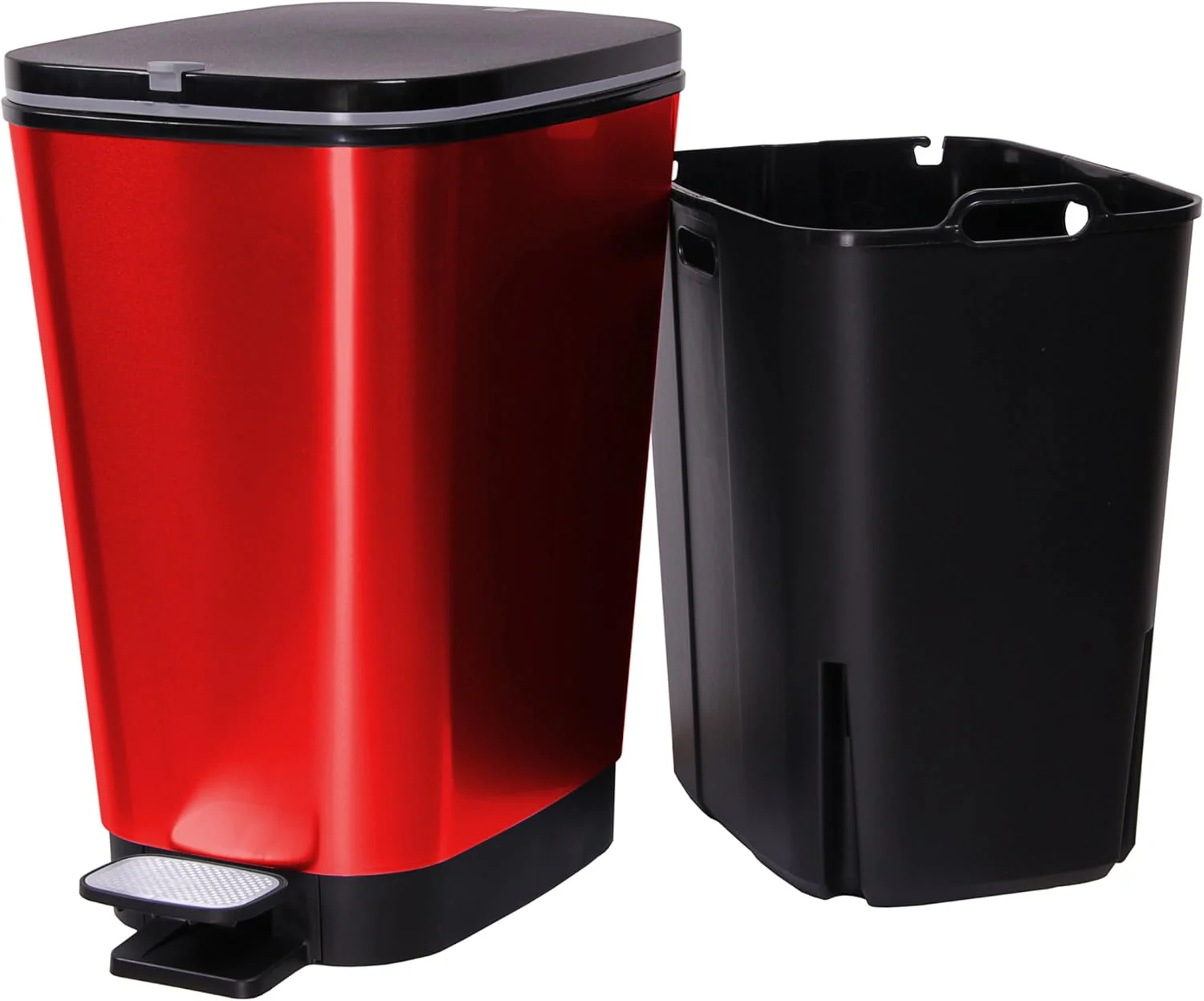 Curver Chic 45L Pedal Bin - Red - Image 11