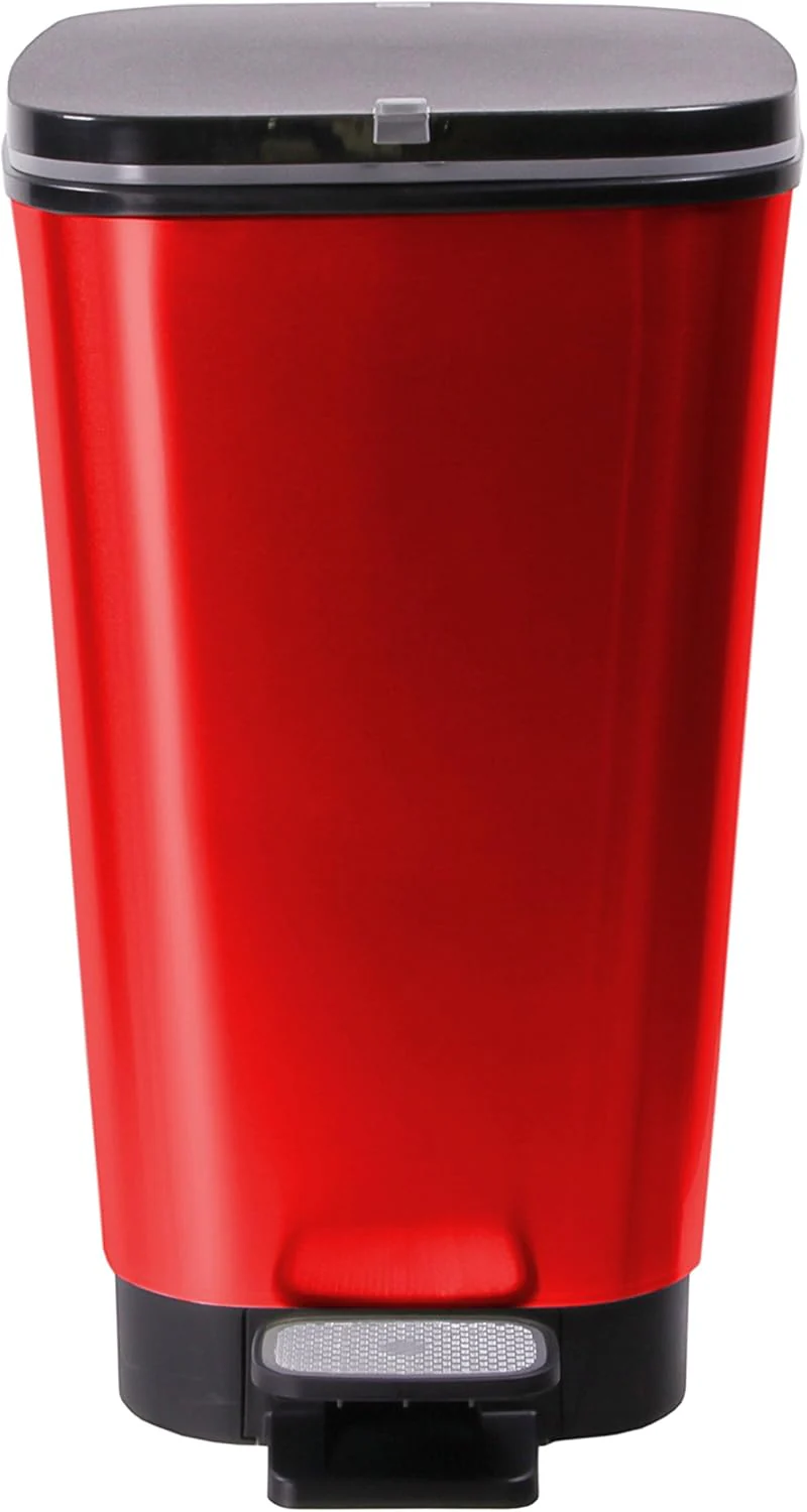 Curver Chic 45L Pedal Bin - Red - Image 12