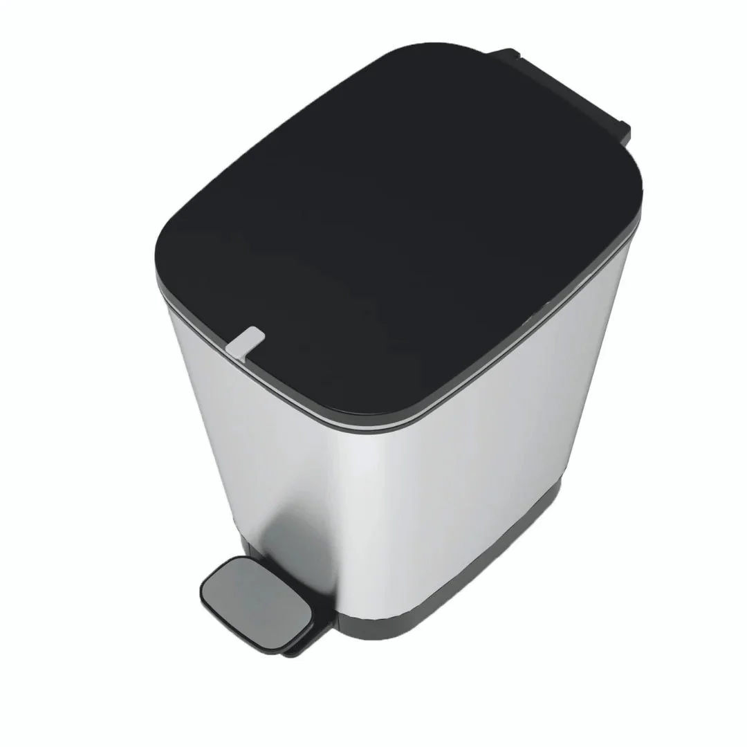 Curver Chic 45L Pedal Bin  - Steel Look - Image 13