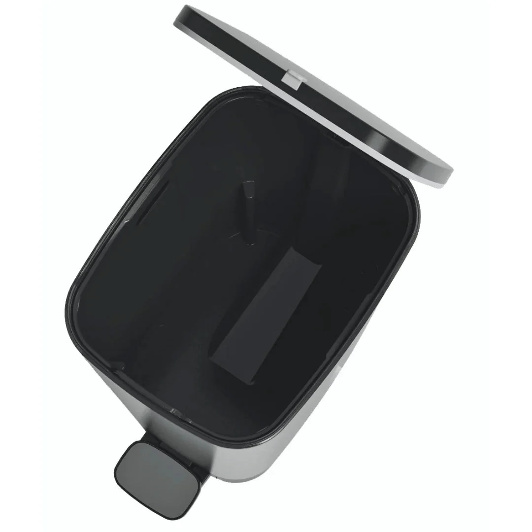 Curver Chic 45L Pedal Bin  - Steel Look - Image 6