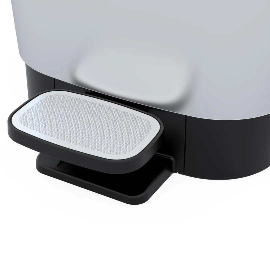 Curver Chic 45L Pedal Bin  - Steel Look - Image 8