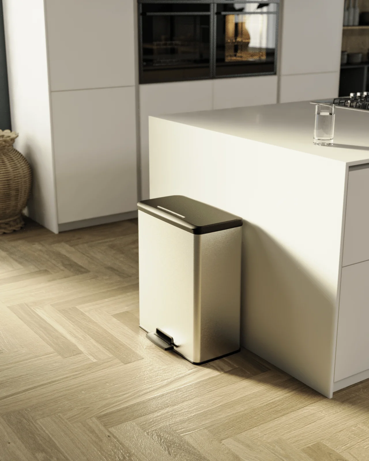 Curver Deco Duo Bin – 2 X 26L – Steel Look - Image 14