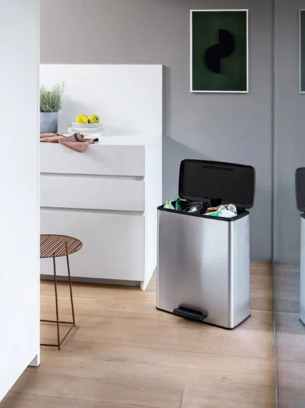 Curver Deco Duo Bin – 2 X 26L – Steel Look - Image 25