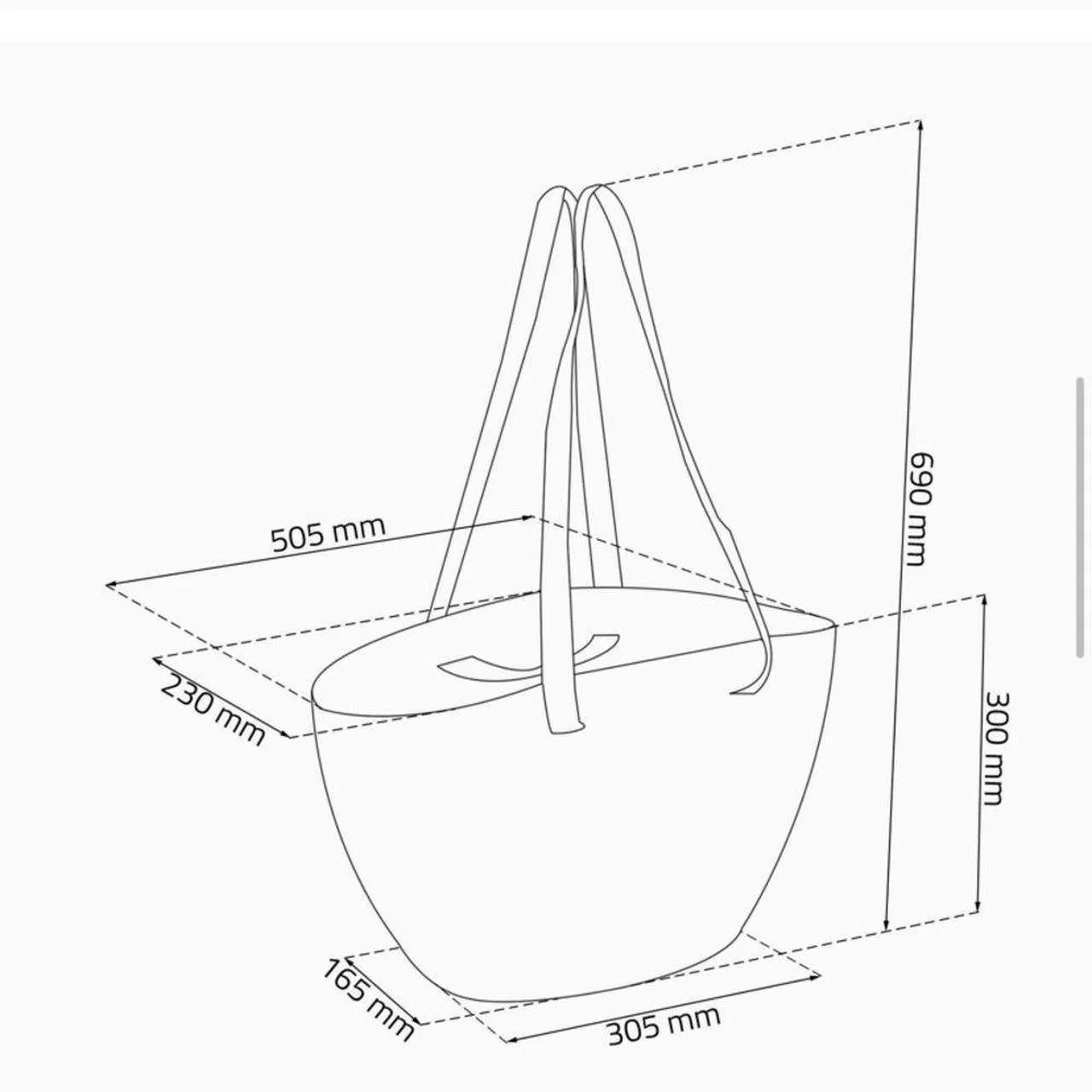 Curver "Emily" Knit Carry Bag - Image 3