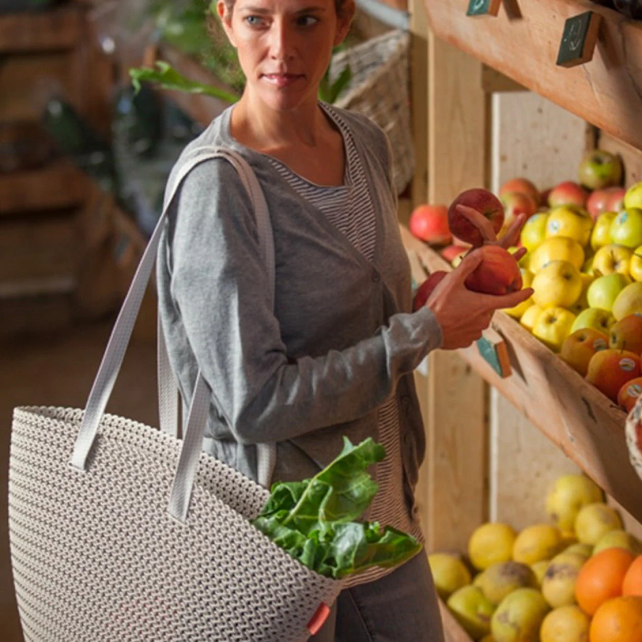 Curver "Emily" Knit Carry Bag - Image 8