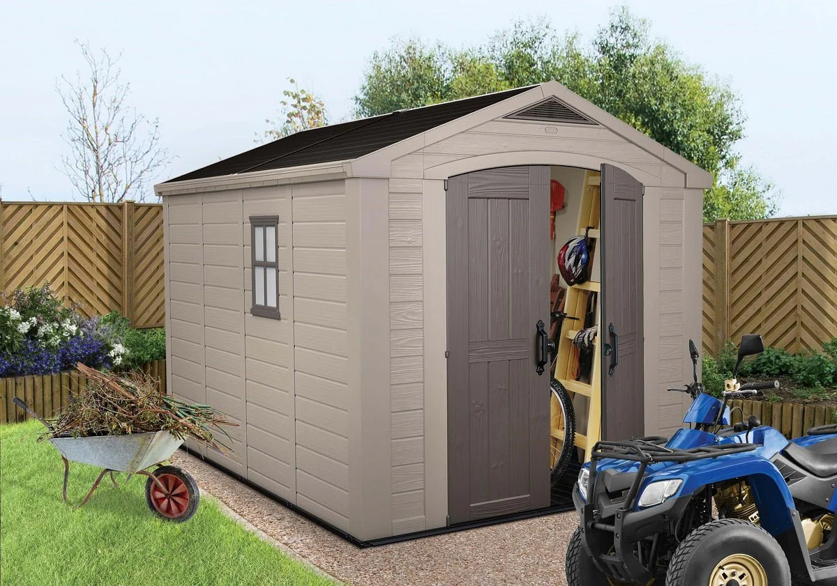 PRE ORDER: MAY. - Keter Factor 8 x 11 Garden Shed (2.6 x 3.3m) - Image 3