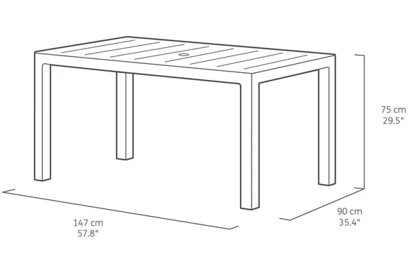 Keter Julie 12 Seater Dining Set - Image 7