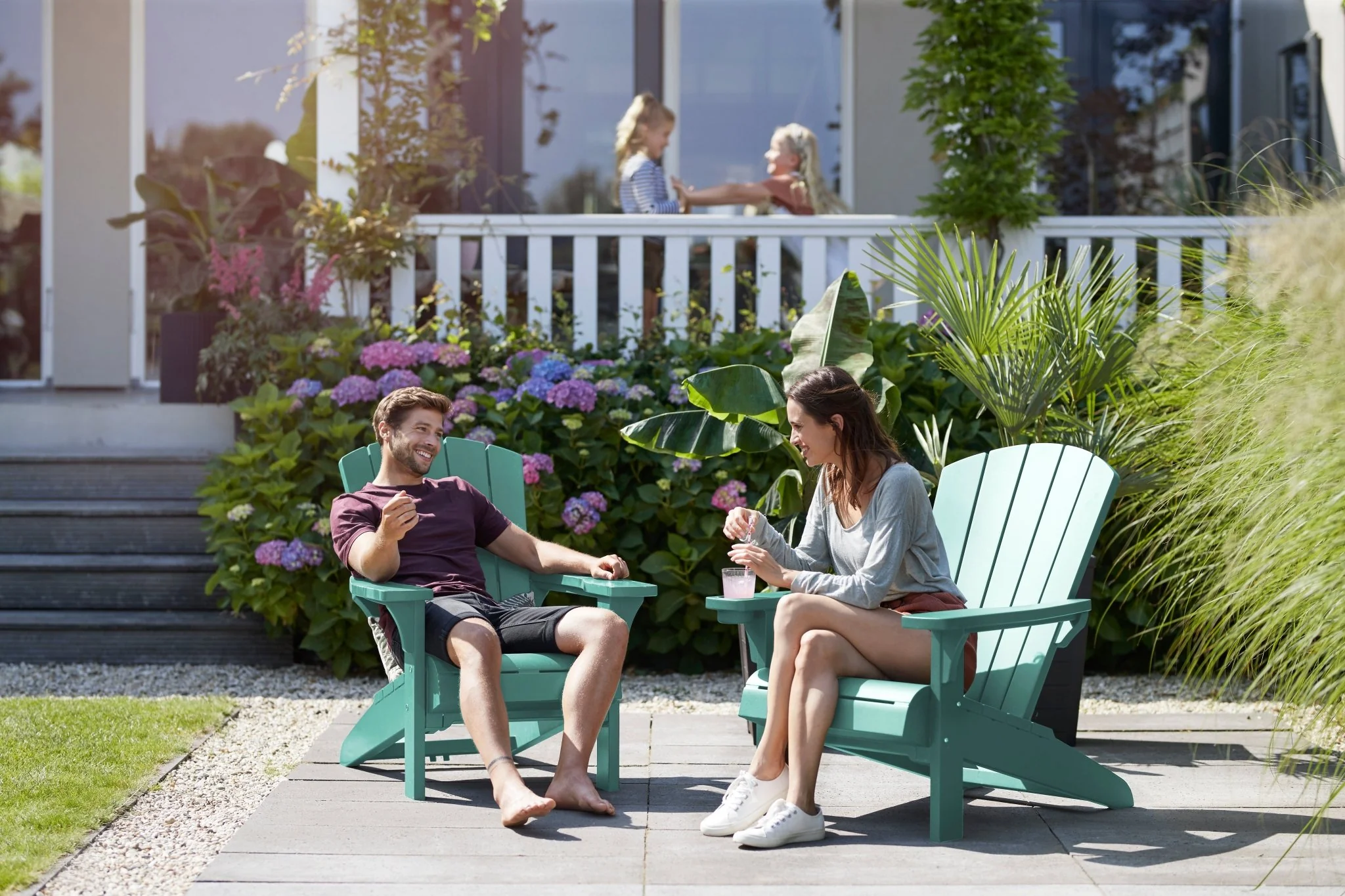 Keter Alpine Adirondack Chair - Aqua Teal - Image 12