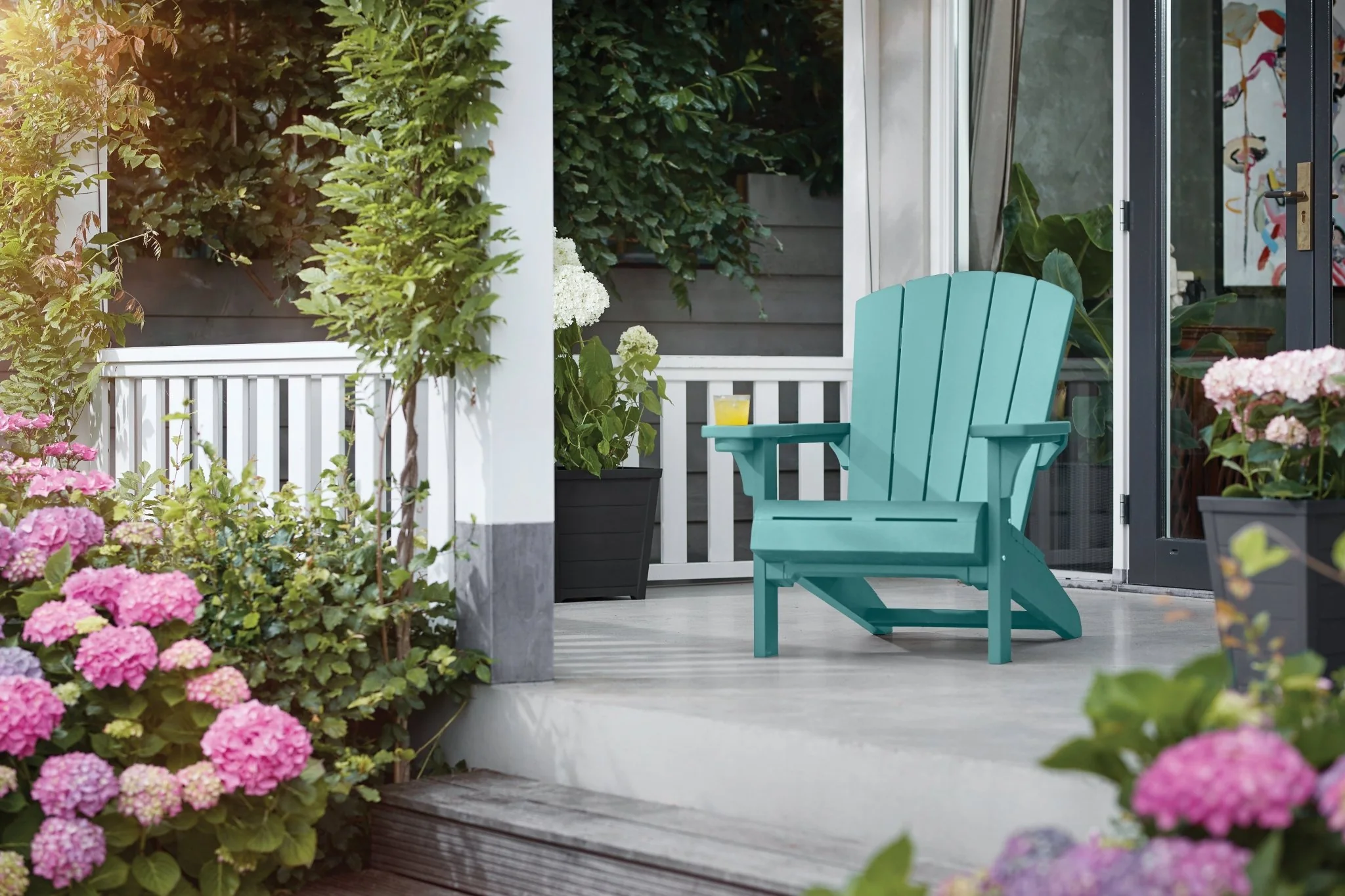Keter Alpine Adirondack Chair - Aqua Teal - Image 14