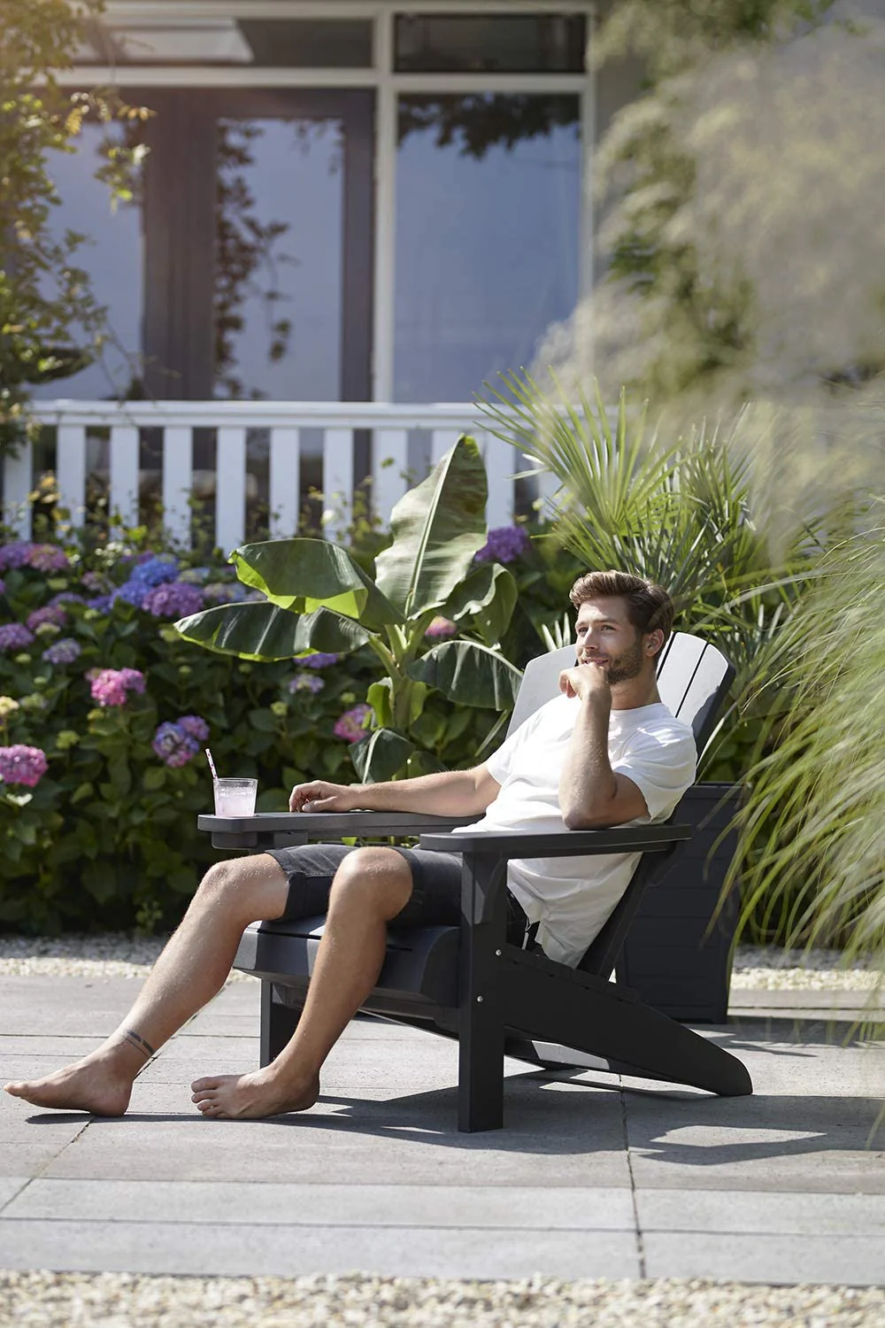 PRE ORDER: APR. - Keter Alpine Adirondack Chair - Graphite - 2 PACK - Image 6