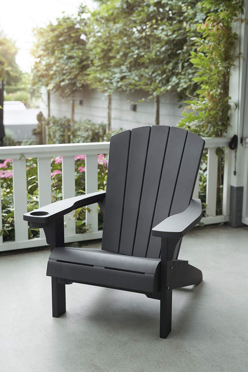 PRE ORDER: APR. - Keter Alpine Adirondack Chair - Graphite - 2 PACK - Image 8