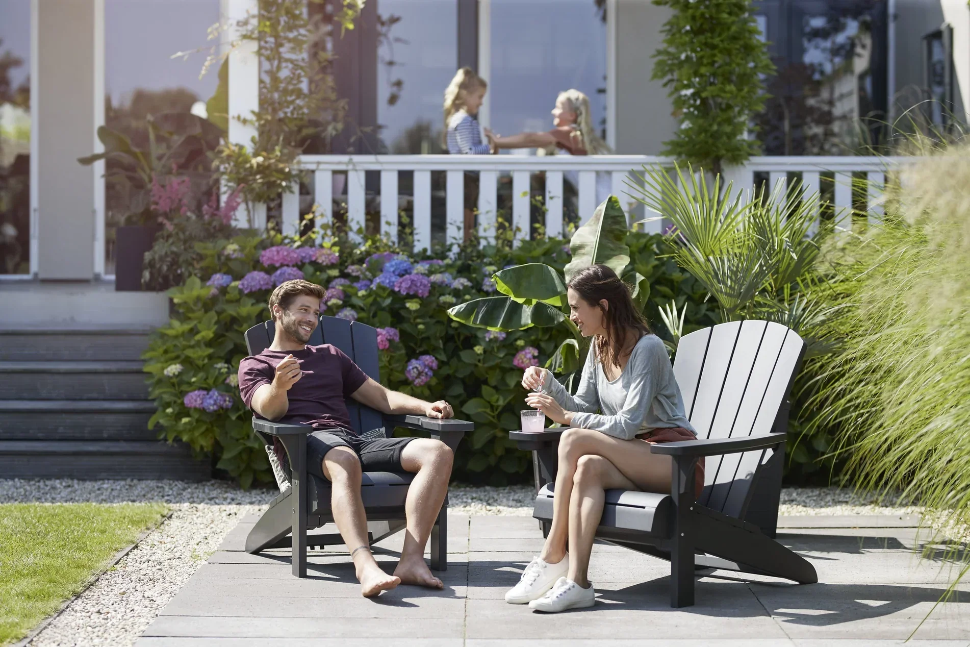 PRE ORDER: APR. - Keter Alpine Adirondack Chair - Graphite - 2 PACK - Image 9
