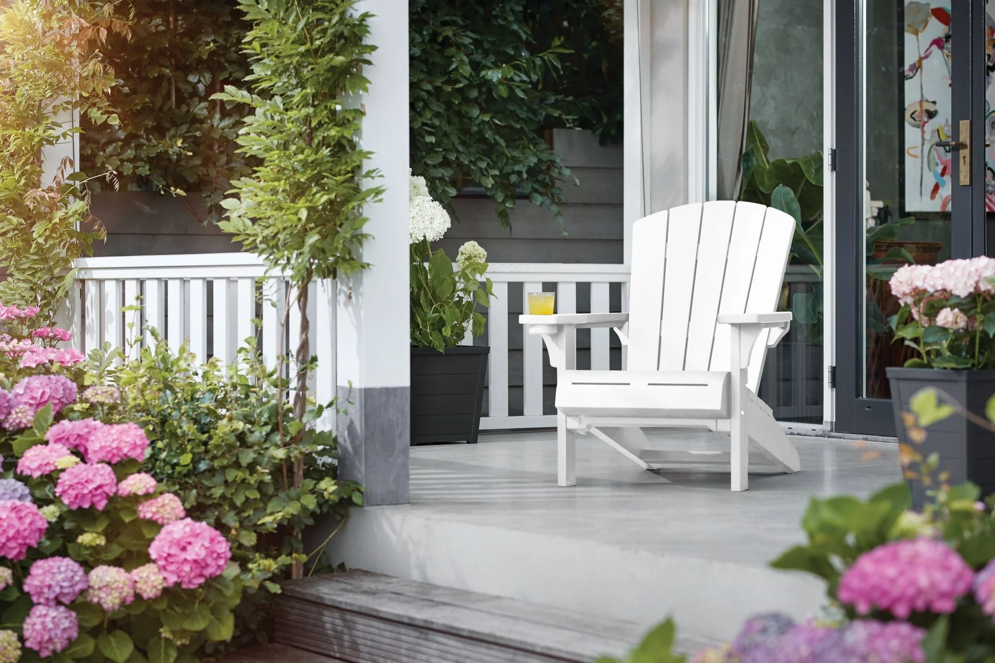 PRE ORDER: APR. - Keter Alpine Adirondack Chair - White - Image 6