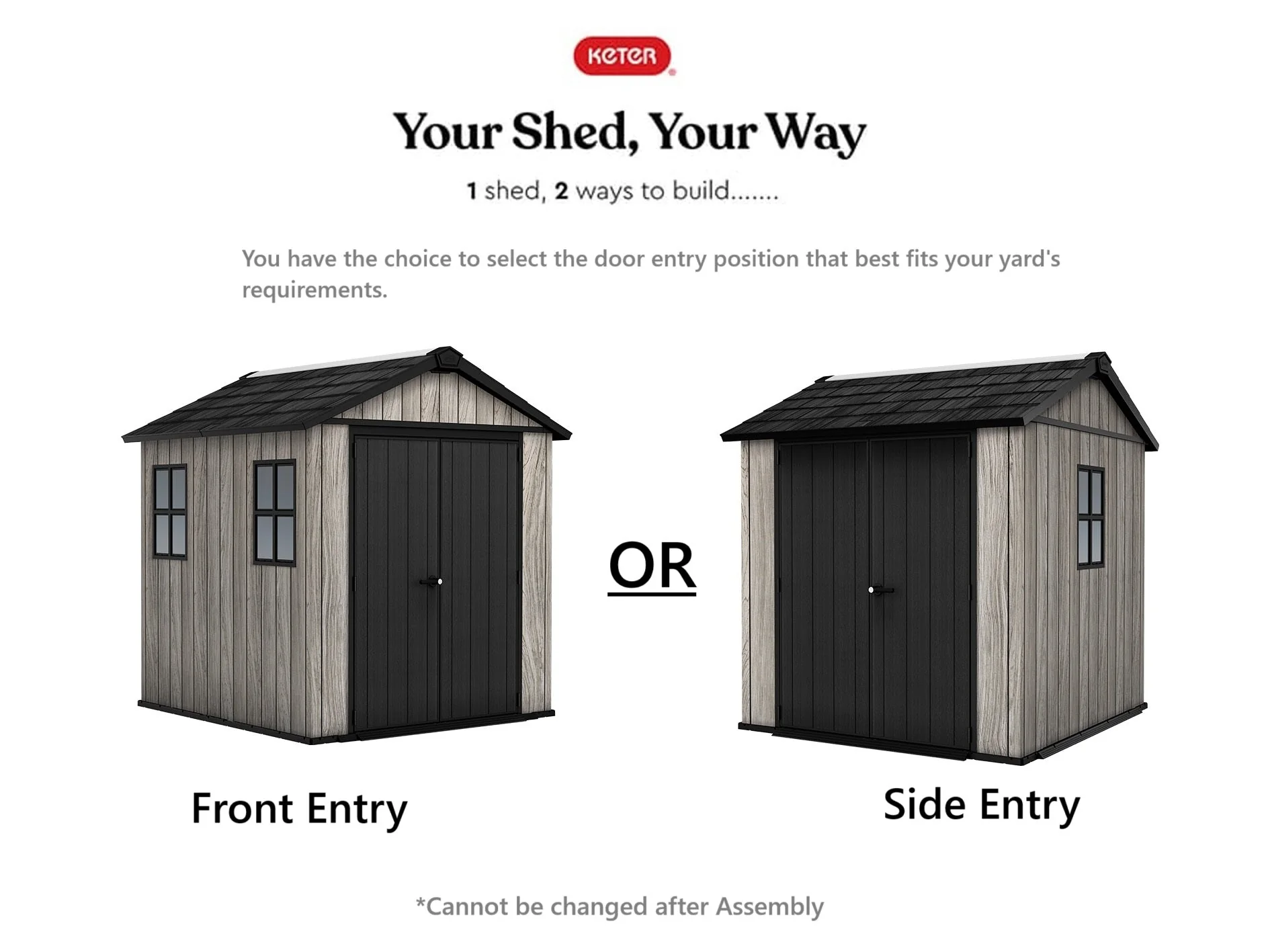 Keter Apex Shed 7.5x7 -Stormgrey Look (2.3 x 2.2m) - Image 5