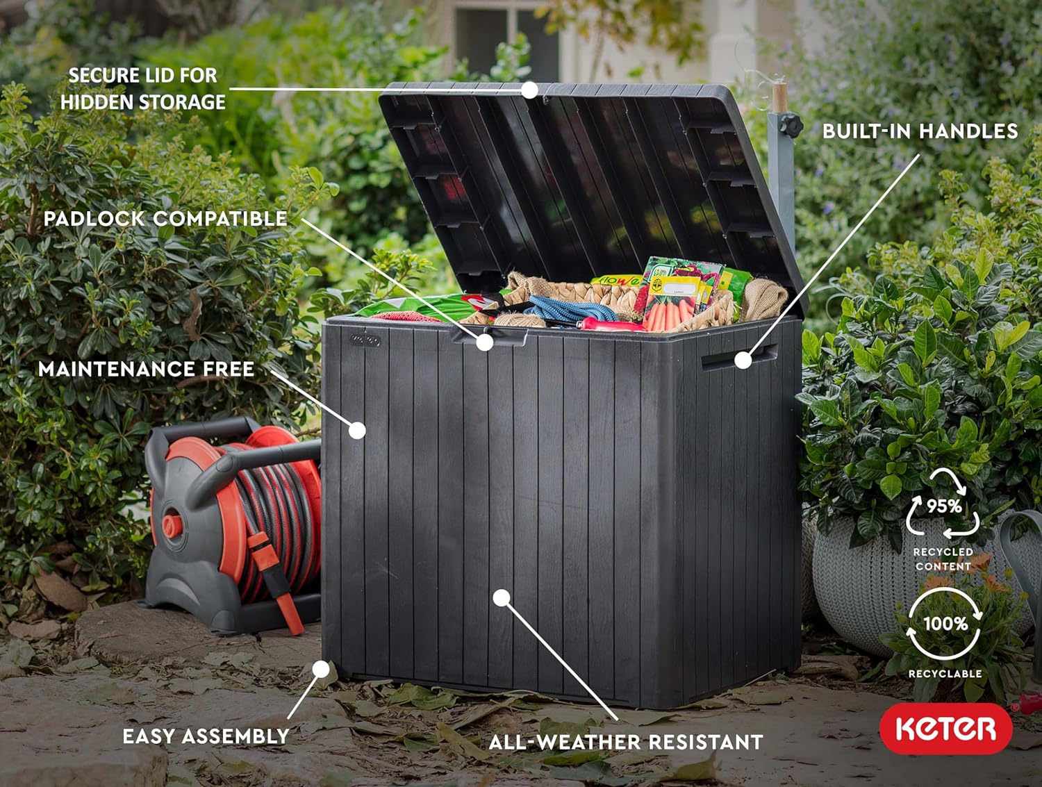 Keter City Box - 113L Outdoor Storage Box - Image 5
