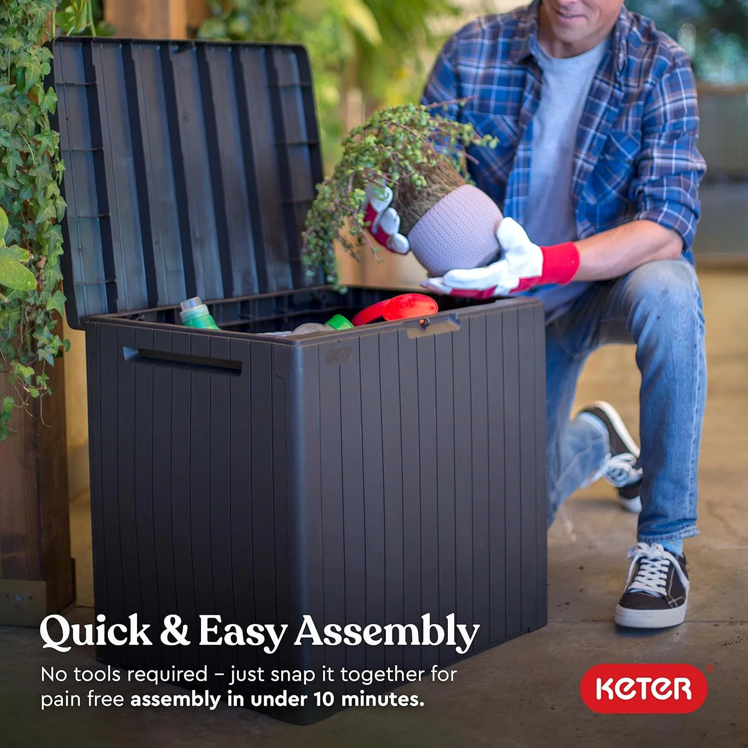 Keter City Box - 113L Outdoor Storage Box - Image 7