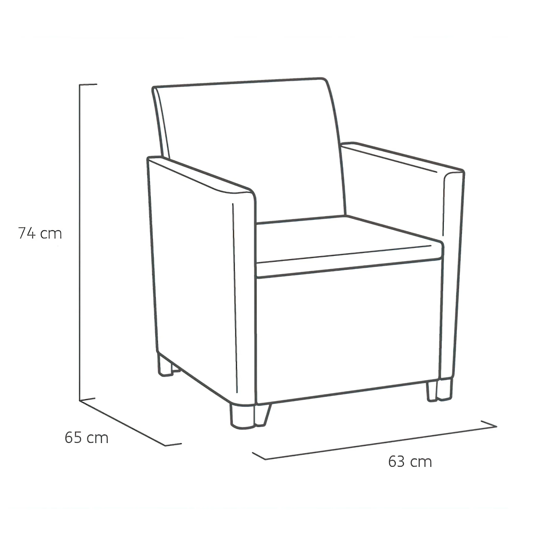 Keter Claire Balcony Set - Image 4