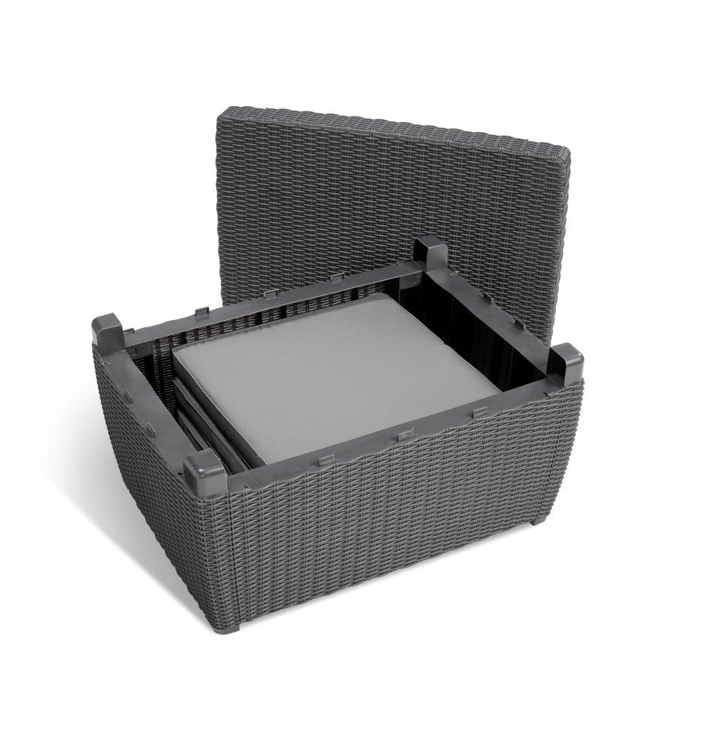 Keter Mia Outdoor Lounge Set - Graphite - Image 8