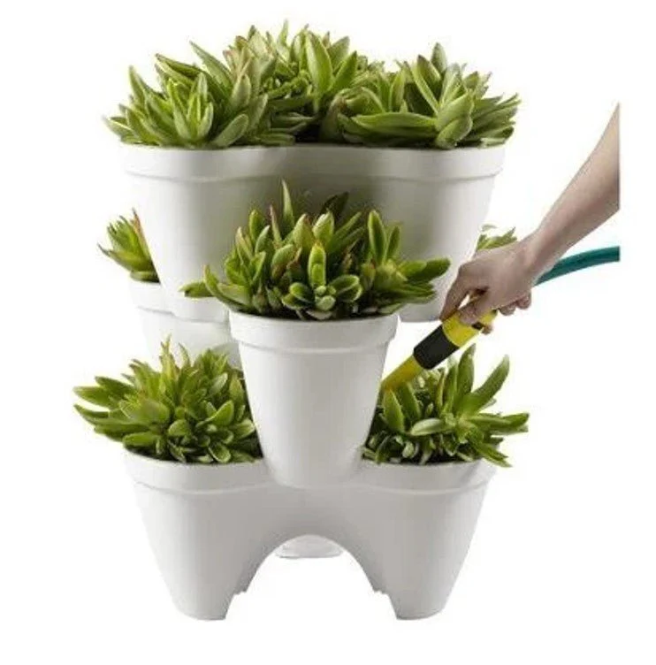 Keter Ivy Planter - White / Green - 3 Pack - Image 13