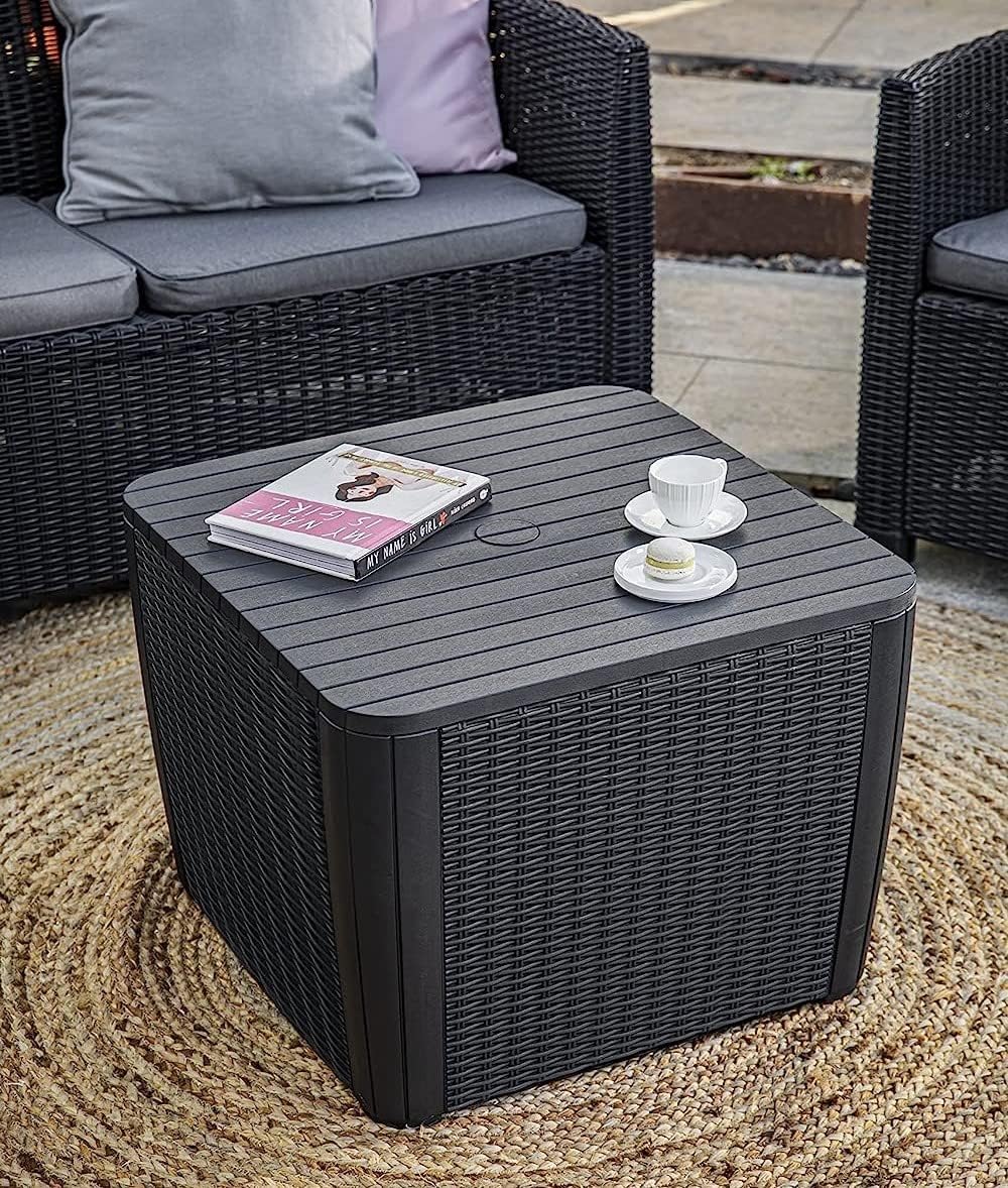 Keter Luzon Plus - 101L Outdoor Storage Table / Seat - Image 4